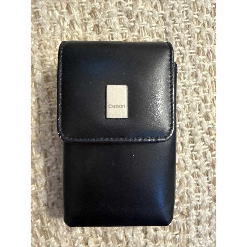 Canon Branded Black Camera Case 4" X 2.5" X 1.25" Magnetic Snap Close